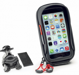 PORTA SMARTPHONE UNIVERSAL CON KIT DE FIJACIÓN. COMPATIBLE CON MOTO, SCOOTER O BICICLETA.S956B